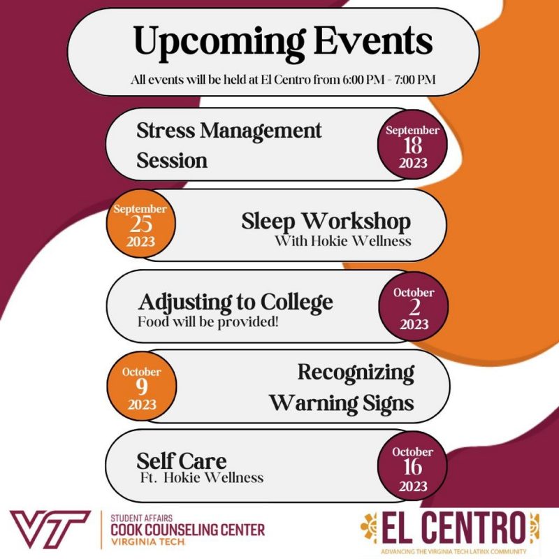 El  Centro Mental Health and Wellness Events