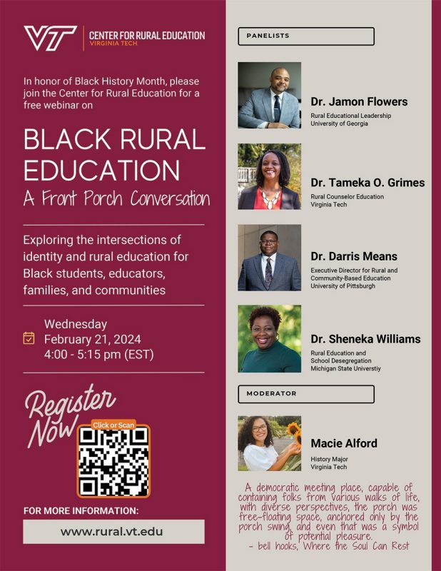 Black Rural Education A Front Porch Conversation