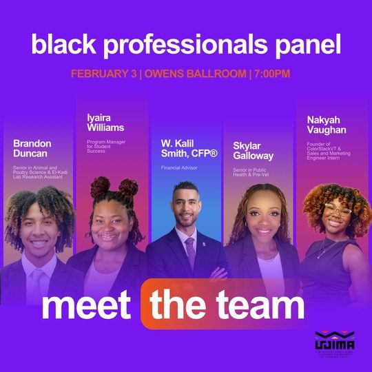 Black Professionals Panel Flyer for Black Professionals Panel - February 3
