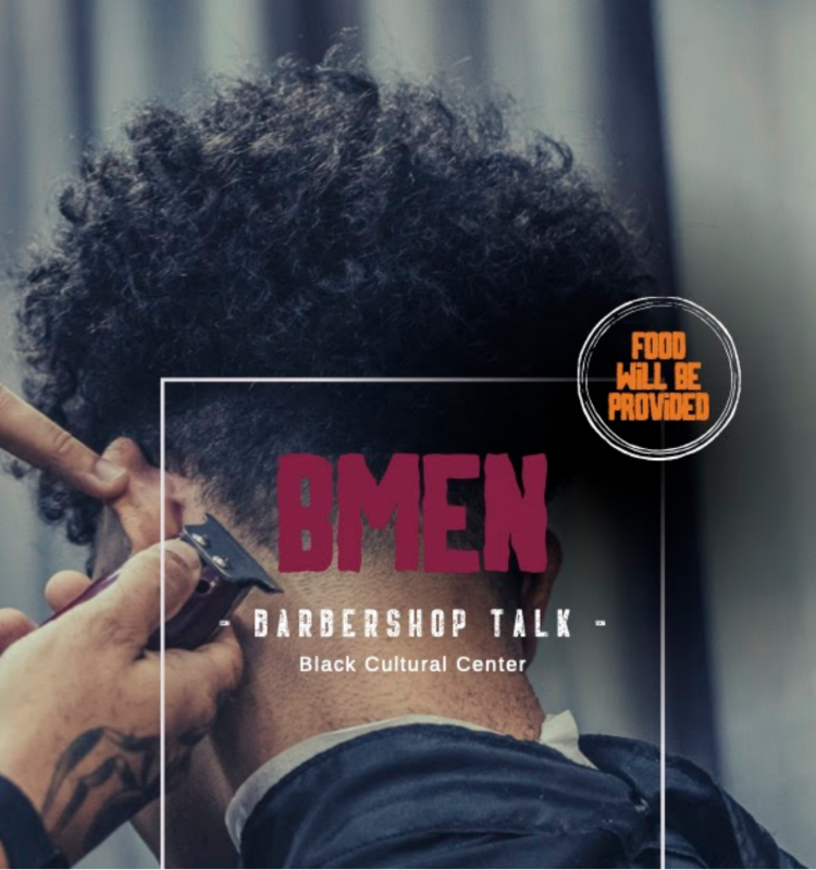Barbershop Talk Flyer for BMEN Barbershop Talk - February 20