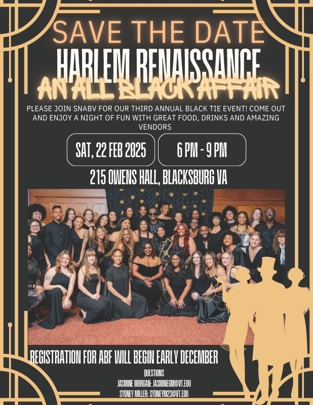 Harlem Renaissance Black Tie Affair Flyer for Harlem Renaissance Black Tie Affair