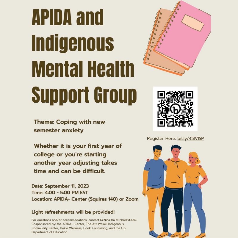 September APIDA and Indigenous Mental Health Support Group