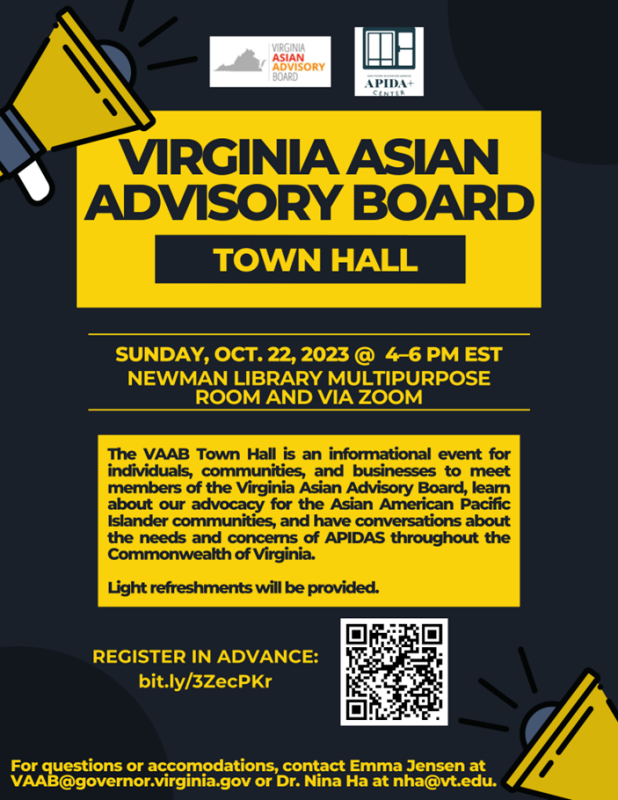 Virginia Asian Advisory Board Town Hall