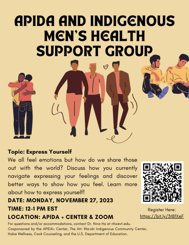 APIDA and Indigenous Men’s Support Group