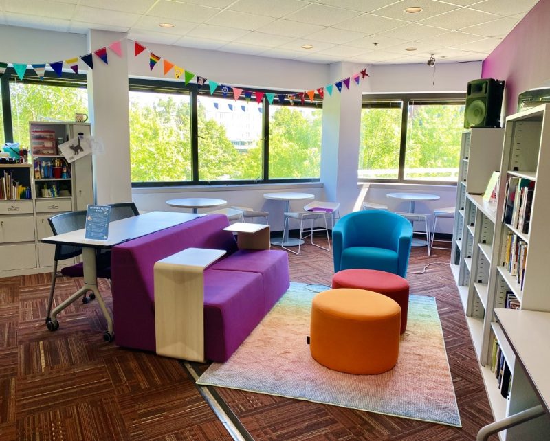 A photograph of the LGBTQ+ Resource Center